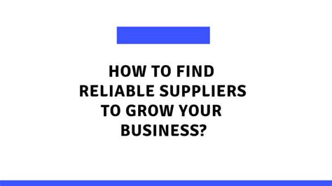 Find Your Supplier 